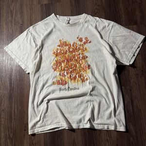 North Carolina Clownfish Graphic T-Shirt‎ Men's XL Novelty Vacation Souvenir